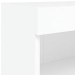 Tv-Benk Med Led-Lys Hvit 80X30X30 Cm