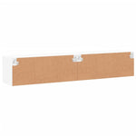 Tv-Benker Med Led-Lys 2 Stk Hvit 80X30X30 Cm