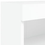 Tv-Benker Med Led-Lys 2 Stk Hvit 80X30X30 Cm