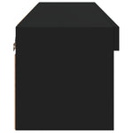 Tv-Benk Med Led-Lys Svart 80X30X30 Cm