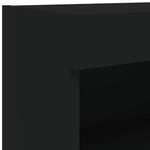 Tv-Benk Med Led-Lys Svart 80X30X30 Cm