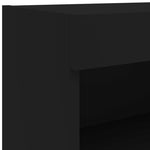 Tv-Benker Med Led-Lys 2 Stk Svart 80X30X30 Cm