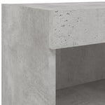 Tv-Benk Med Led-Lys Betonggrå 80X30X30 Cm