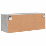 Tv-Benk Med Led-Lys Betonggrå 80X30X30 Cm