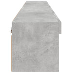 Tv-Benker Med Led-Lys 2 Stk Betonggrå 80X30X30 Cm