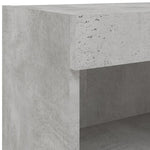 Tv-Benker Med Led-Lys 2 Stk Betonggrå 80X30X30 Cm