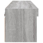 Tv-Benk Med Led-Lys Grå Sonoma 80X30X30 Cm