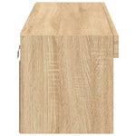 Tv-Benker Med Led-Lys 2 Stk Sonoma Eik 100X30X30 Cm