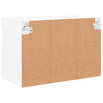 Vegghengt Tv-Benk Med Led Hvit 60X30X40 Cm