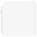 Vegghengt Tv-Benk Med Led Hvit 30,5X35X30 Cm
