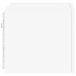 Vegghengte Tv-Benker Med Led 2 Stk Hvit 30,5X35X30 Cm