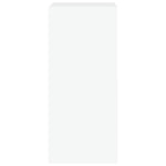 Vegghengt Tv-Benk Med Led Hvit 30,5X35X70 Cm