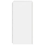 Vegghengt Tv-Benk Med Led Hvit 30,5X35X70 Cm