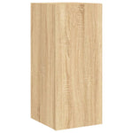 Vegghengt Tv-Benk Med Led Sonoma Eik 30,5X35X70 Cm