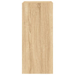Vegghengt Tv-Benk Med Led Sonoma Eik 30,5X35X70 Cm