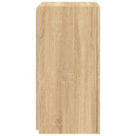 Vegghengt Tv-Benk Med Led Sonoma Eik 30,5X35X70 Cm