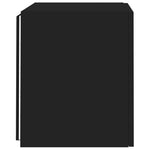 Vegghengte Tv-Benker Med Led 2 Stk Svart 40,5X35X40 Cm