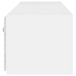 Vegghengte Tv-Benker Med Led 2 Stk Hvit 80X35X31 Cm