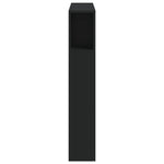 Sengegavl Med Led Svart 100X18,5X103,5 Cm Konstruert Tre