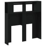 Sengegavl Med Led Svart 100X18,5X103,5 Cm Konstruert Tre