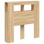 Sengegavl Med Led Sonoma Eik 100X18,5X103,5 Cm Konstruert Tre