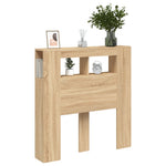Sengegavl Med Led Sonoma Eik 100X18,5X103,5 Cm Konstruert Tre