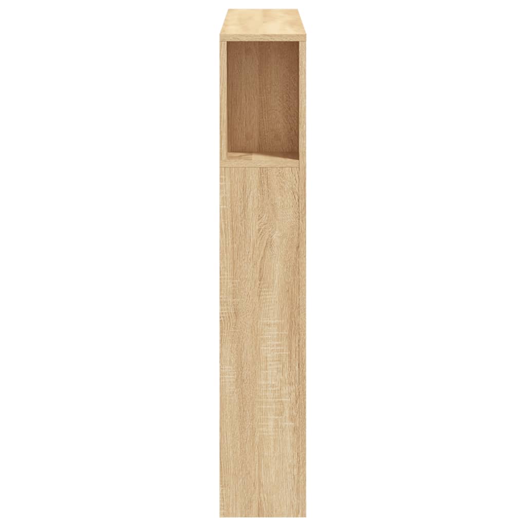 Sengegavl Med Led Sonoma Eik 100X18,5X103,5 Cm Konstruert Tre