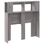 Sengegavl Med Led Grå Sonoma 100X18,5X103,5 Cm Konstruert Tre