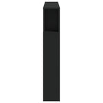 Sengegavl Med Led Svart 120X18,5X103,5 Cm Konstruert Tre