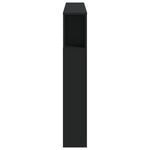 Sengegavl Med Led Svart 140X18,5X103,5 Cm Konstruert Tre