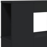 Sengegavl Med Led Svart 140X18,5X103,5 Cm Konstruert Tre