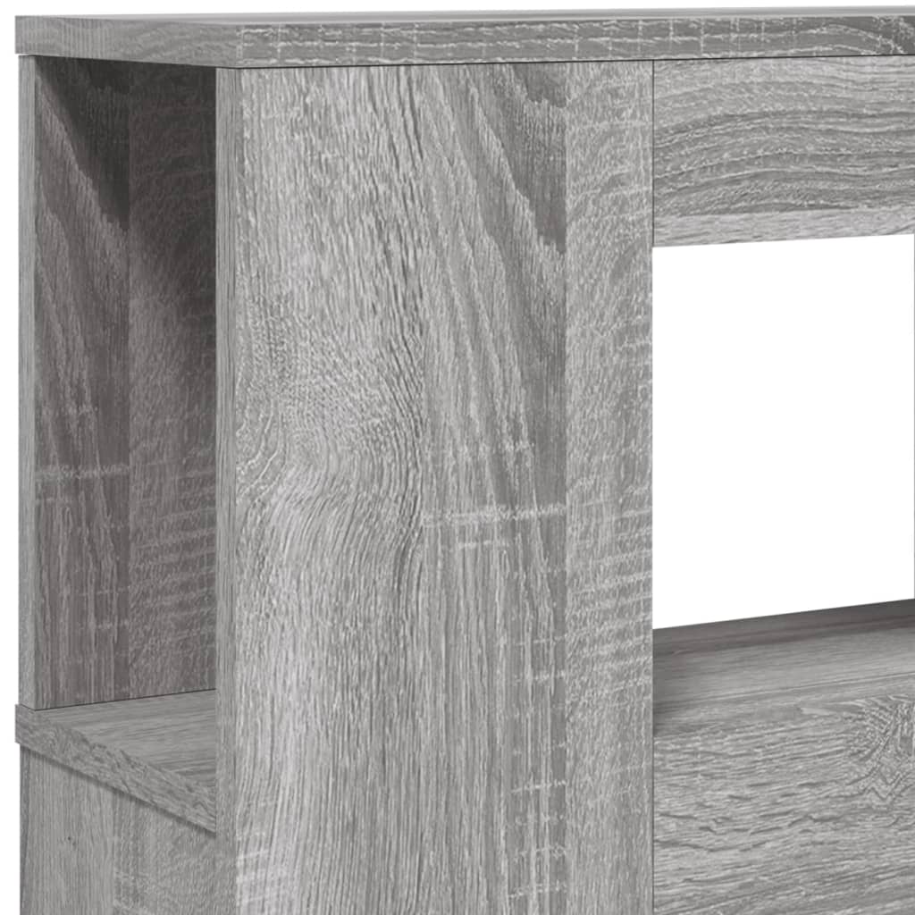 Sengegavl Med Led Grå Sonoma 140X18,5X103,5 Cm Konstruert Tre