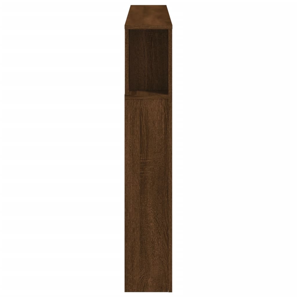 Sengegavl Med Led Brun Eik 140X18,5X103,5Cm Konstruert Tre