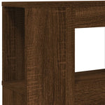 Sengegavl Med Led Brun Eik 140X18,5X103,5Cm Konstruert Tre