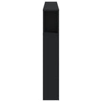 Sengegavl Med Led Svart 160X18,5X103,5 Cm Konstruert Tre