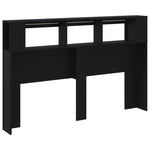 Sengegavl Med Led Svart 160X18,5X103,5 Cm Konstruert Tre