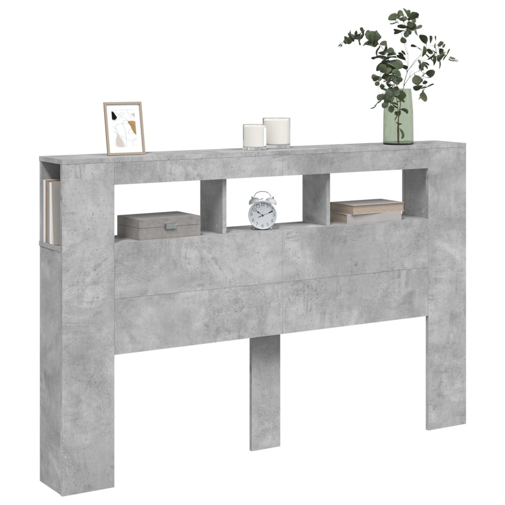 Hodegavl Betonggrå 160X18,5X103,5 Cm Konstruert Tre