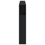 Sengegavl Med Led Svart 180X18,5X103,5 Cm Konstruert Tre