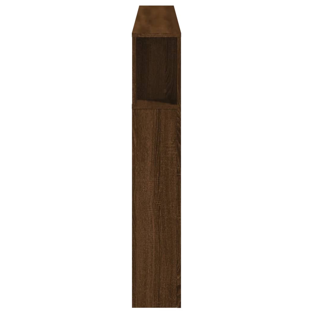 Sengegavl Med Led Brun Eik 180X18,5X103,5 Cm Konstruert Tre