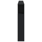 Sengegavl Med Led Svart 220X18,5X103,5 Cm Konstruert Tre