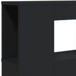 Sengegavl Med Led Svart 220X18,5X103,5 Cm Konstruert Tre