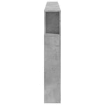 Sengegavl Med Led Betonggrå 220X18,5X103,5 Cm Konstruert Tre