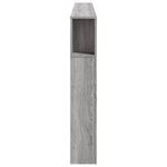 Sengegavl Med Led Grå Sonoma 220X18,5X103,5 Cm Konstruert Tre
