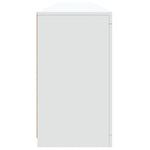 Skjenk Med Led-Lys Hvit 202X37X67 Cm
