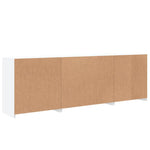 Skjenk Med Led-Lys Hvit 202X37X67 Cm