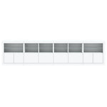 Skjenk Med Led-Lys Hvit 283X37X67 Cm