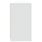 Skjenk Med Led-Lys Hvit 283X37X67 Cm