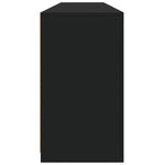 Skjenk Med Led-Lys Svart 162X37X67 Cm