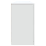 Skjenk Med Led-Lys Hvit 181,5X37X67 Cm