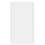 Skjenk Med Led-Lys Hvit 142,5X37X67 Cm